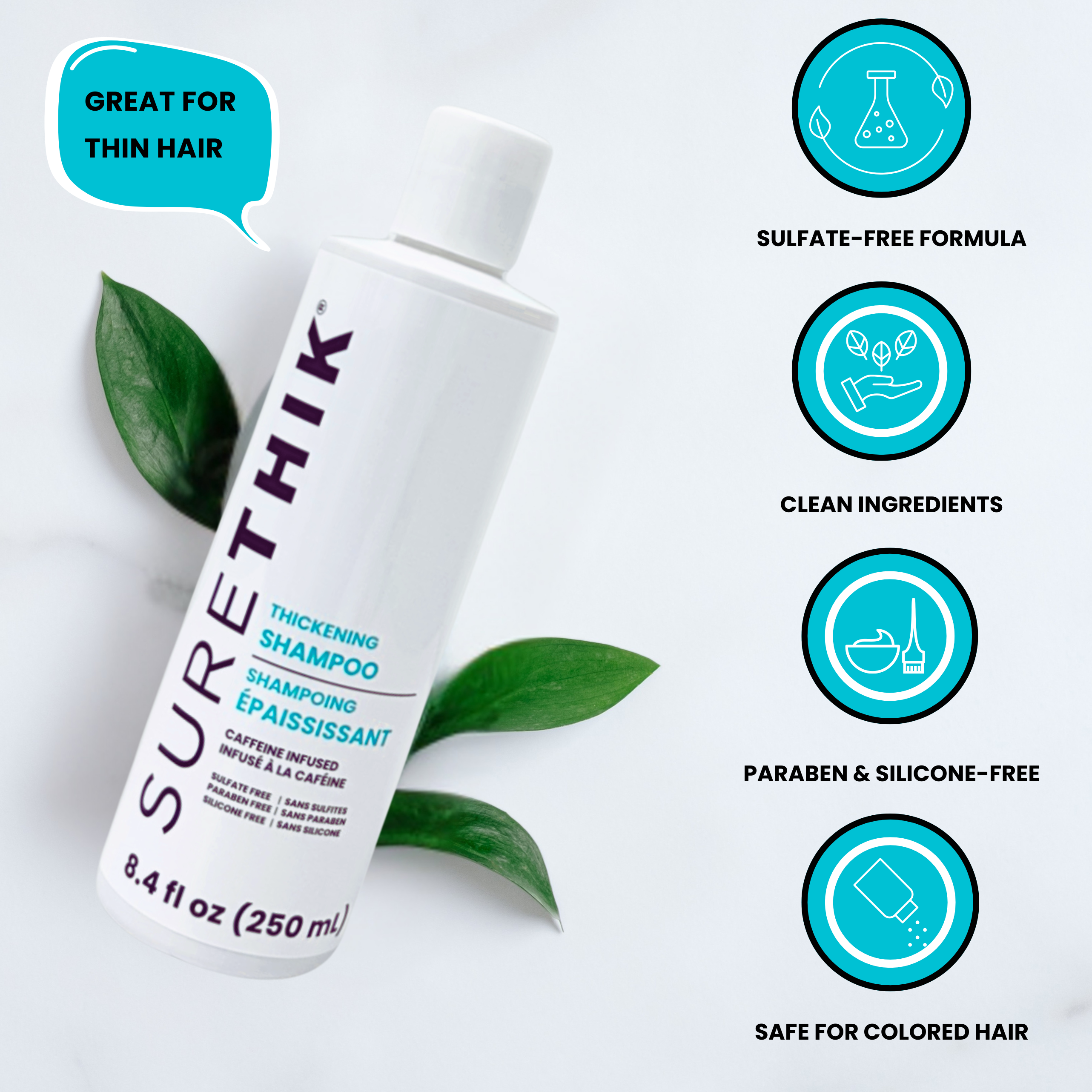 New! Caffeine Infused Thickening Shampoo