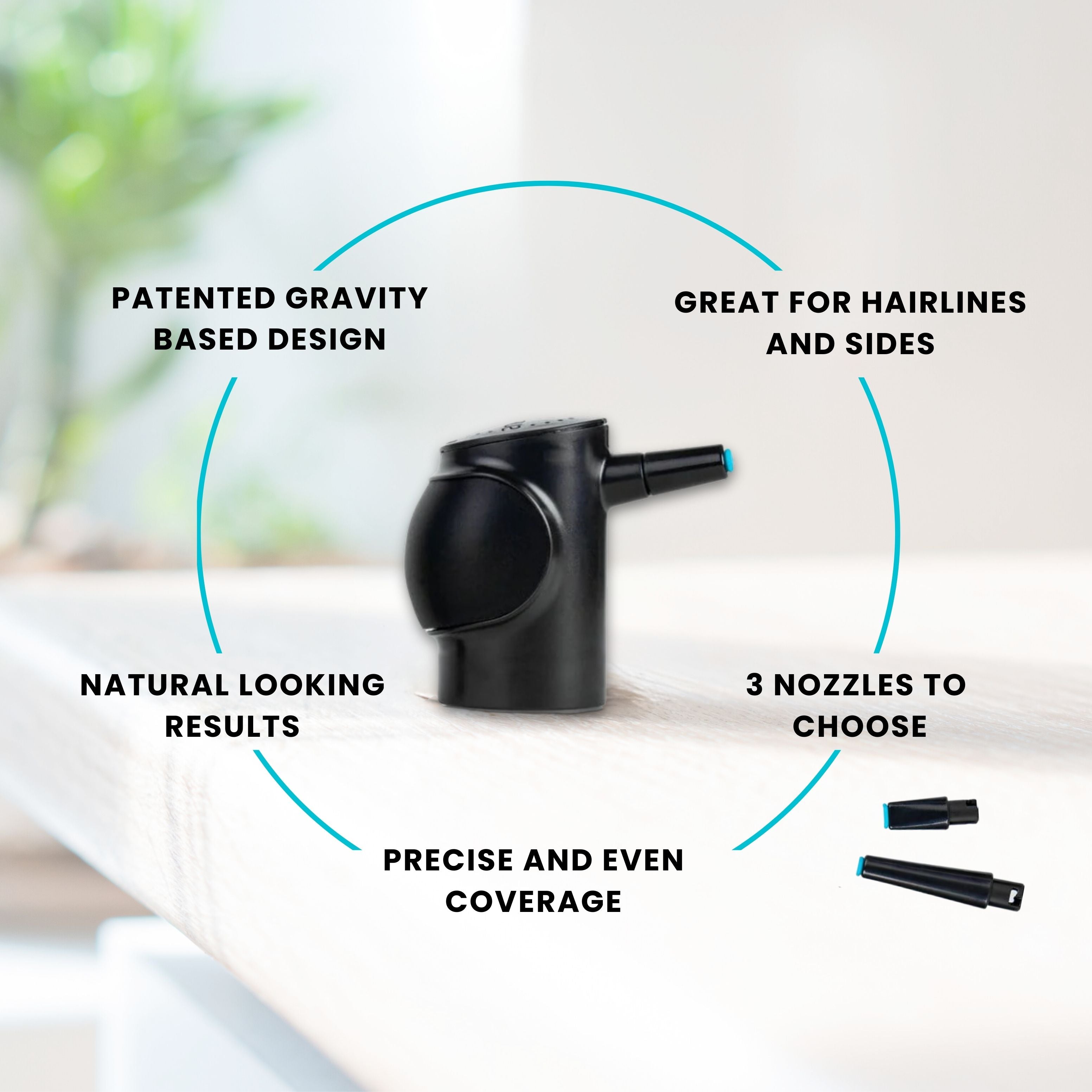 SURETHIK Hair Fiber Starter Pack for Thinning Hair + Tools