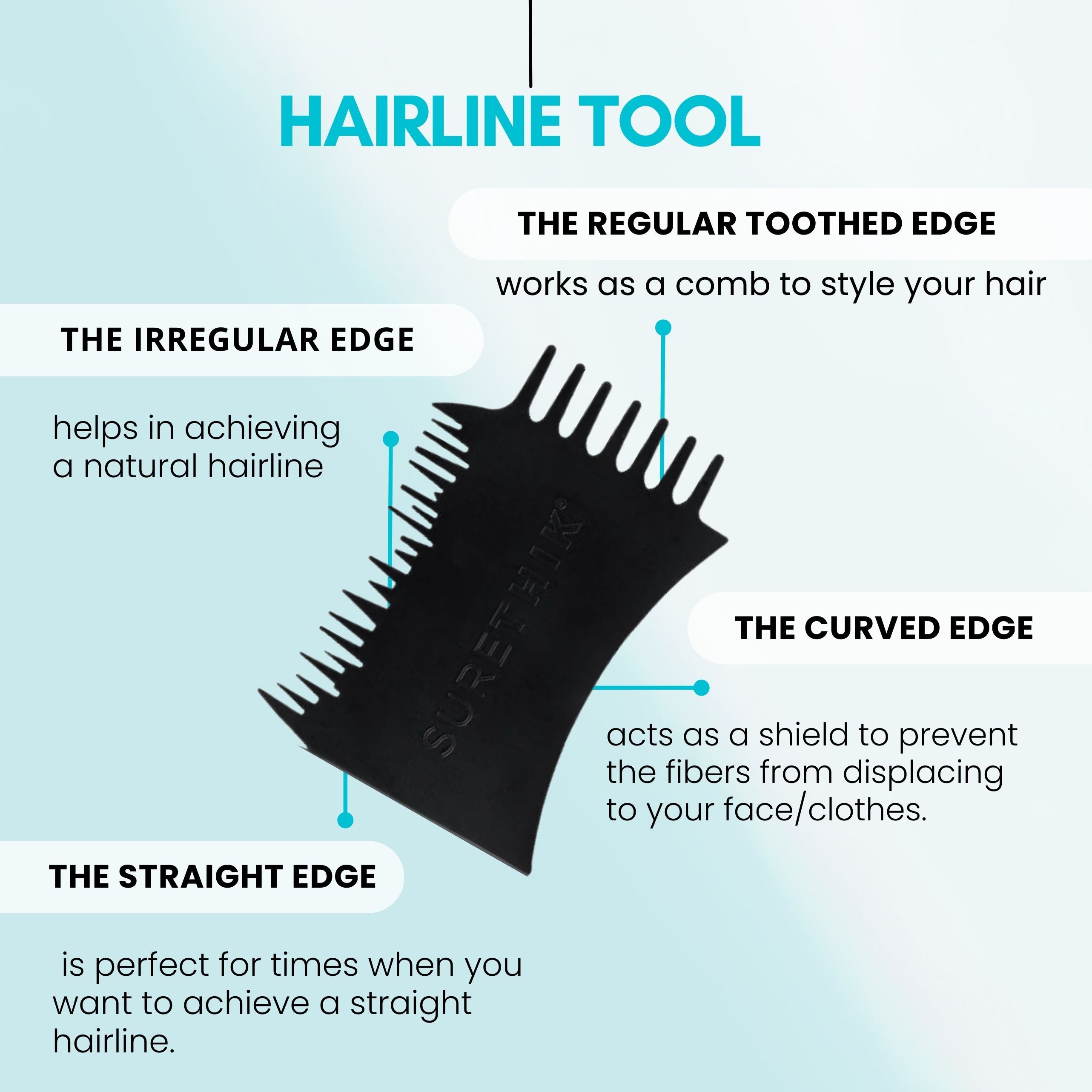 SURETHIK Hair Fiber Starter Pack for Thinning Hair + Tools