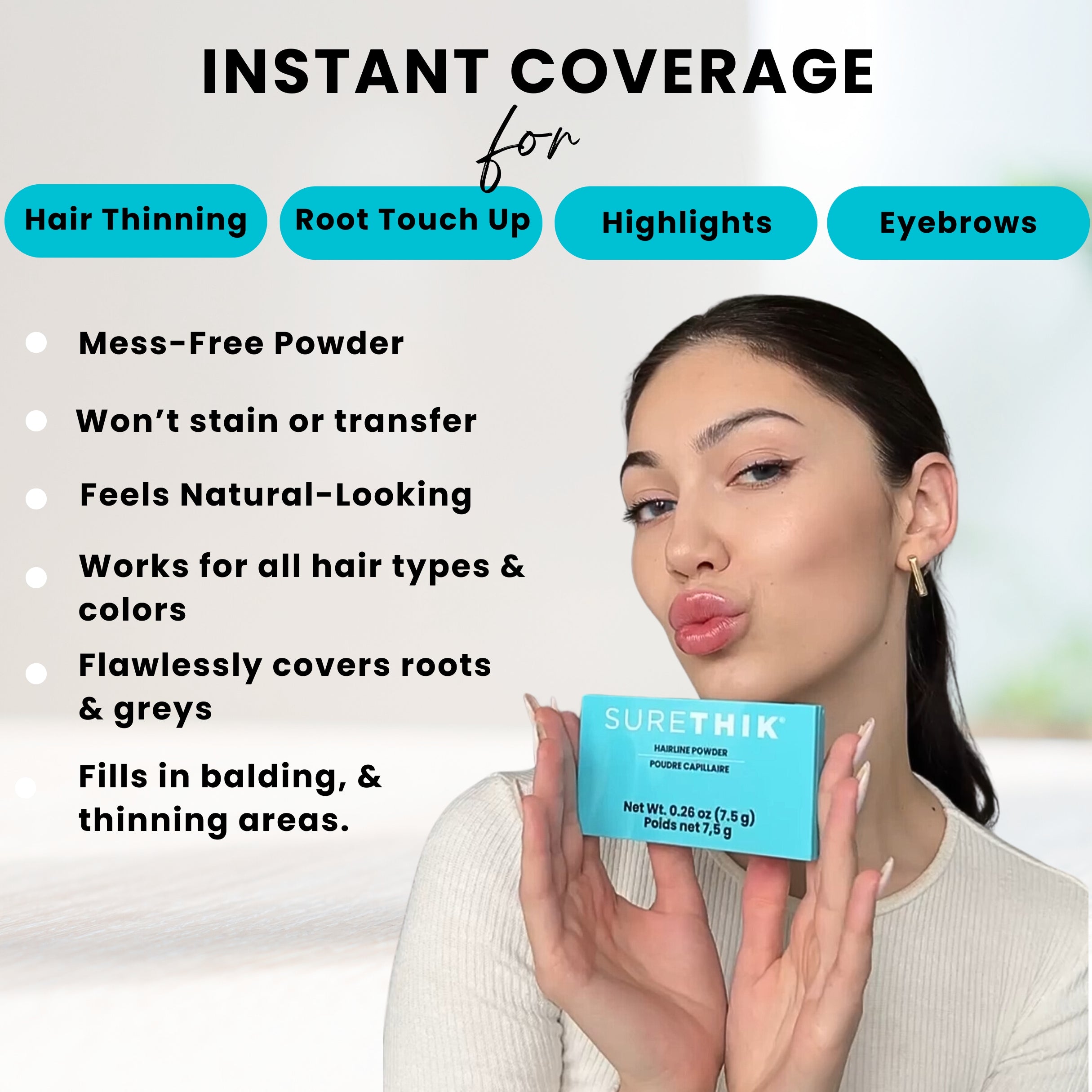 New! 4 in 1 Hairline Powder