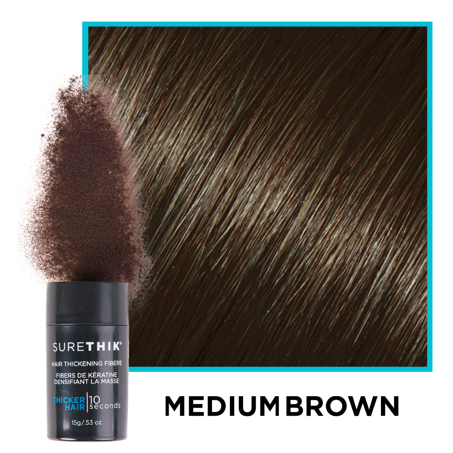 SURETHIK Hair Fiber Starter Pack for Thinning Hair + Tools