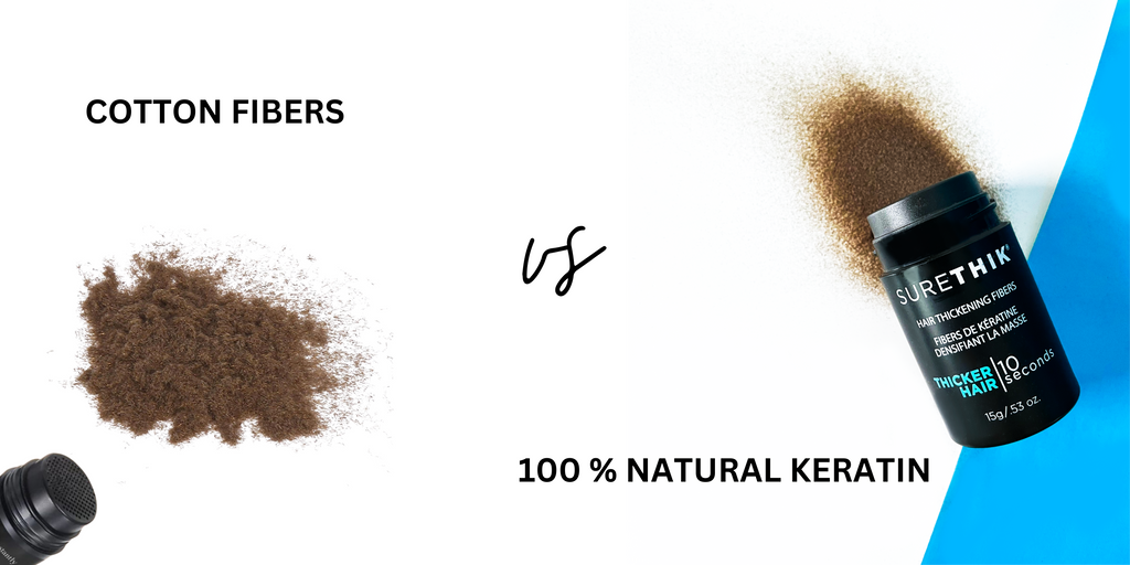 Keratin Hair Fibers vs Cotton Hair Fibers: Which Should You Choose?