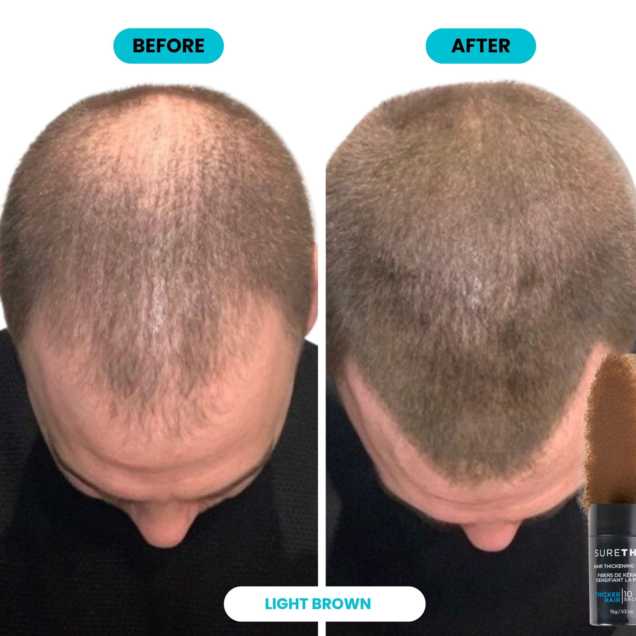 4 Pack Hair Thickening Fibers 30g