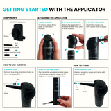 Twist-On Pump Applicator & Hairline Applicator Comb
