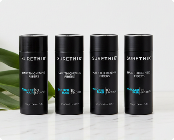 Package of 4 SureThik Hair Thickening Fibers 30g Bottles - Get 4 Bottles for the Price of 3! image 1