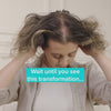 Video of Hair fiber for women being used to instantly create the appearance of thicker looking hair.